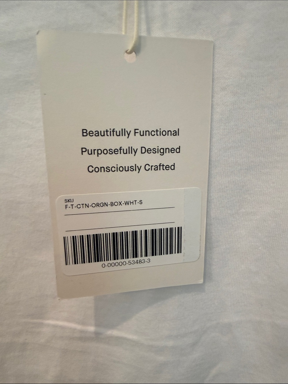 Everlane White Short-Sleeve Crew Tee - Picture 4 of 5